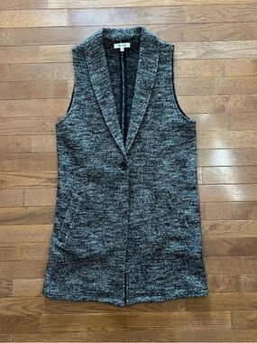 Madewell Sleeveless Wool Blend Knit Blazer
